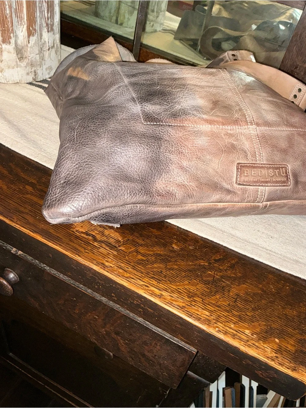 Bed Stu Leather Ariel Hobo Shoulder Bag Starry Night TD Tie Dyed Retail $249